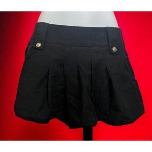 Vintage Y2K Gothic Super Low Fat Pleated Skirt With Pockets